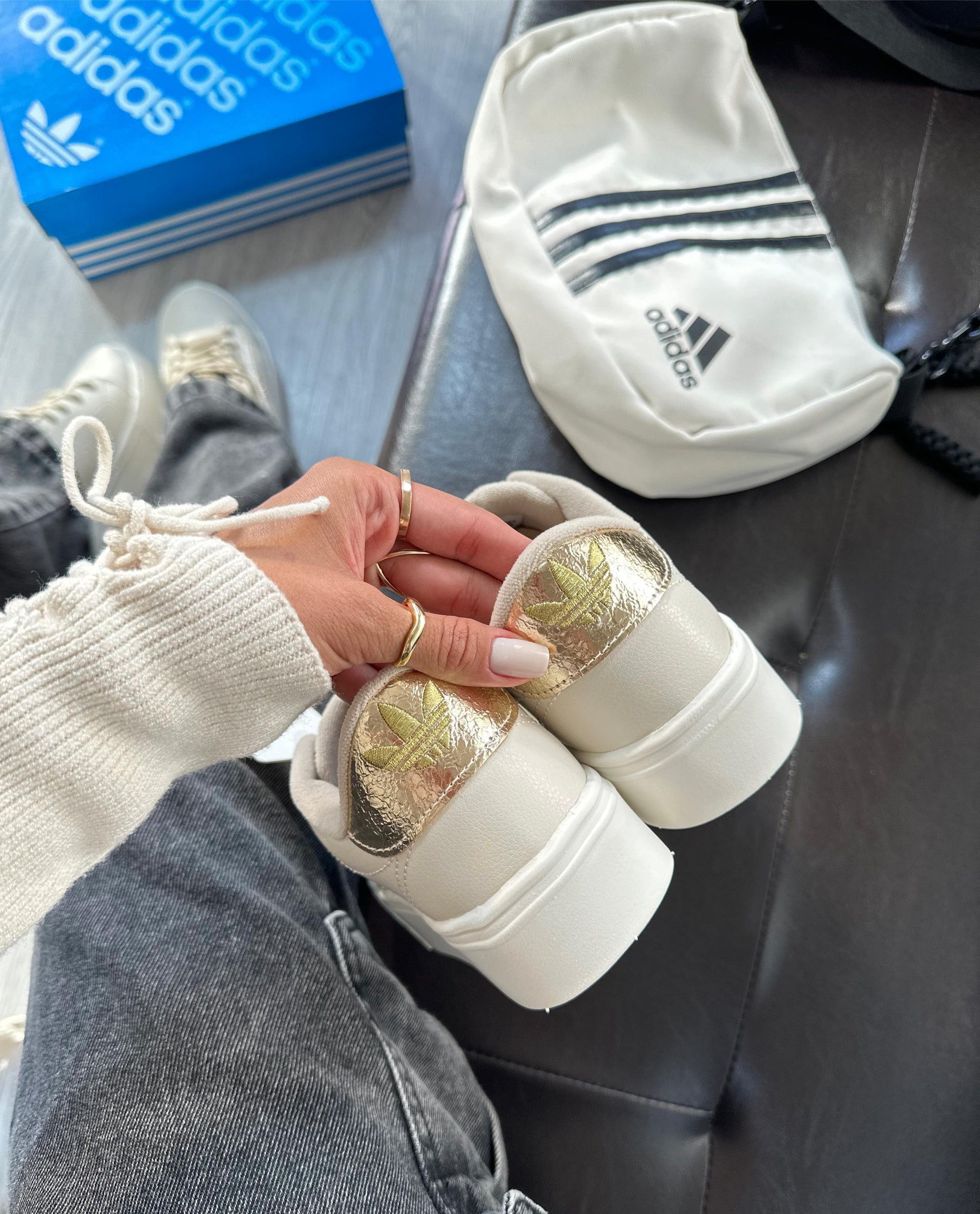 Tênis Adidas Plataforma Lurex | Premium