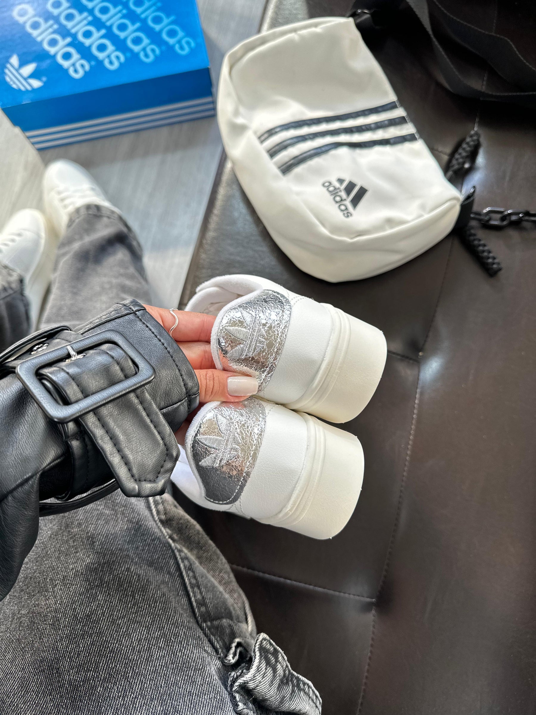 Tênis Adidas Plataforma Lurex | Premium