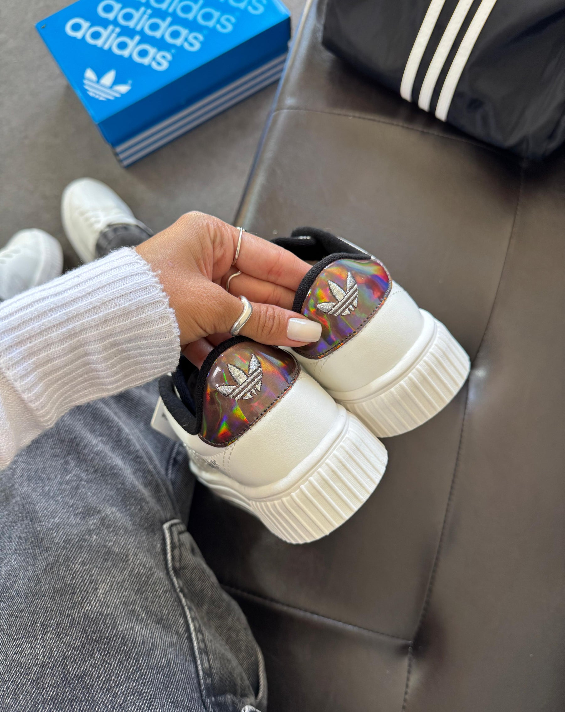Tênis Adidas Plataforma Lurex | Premium