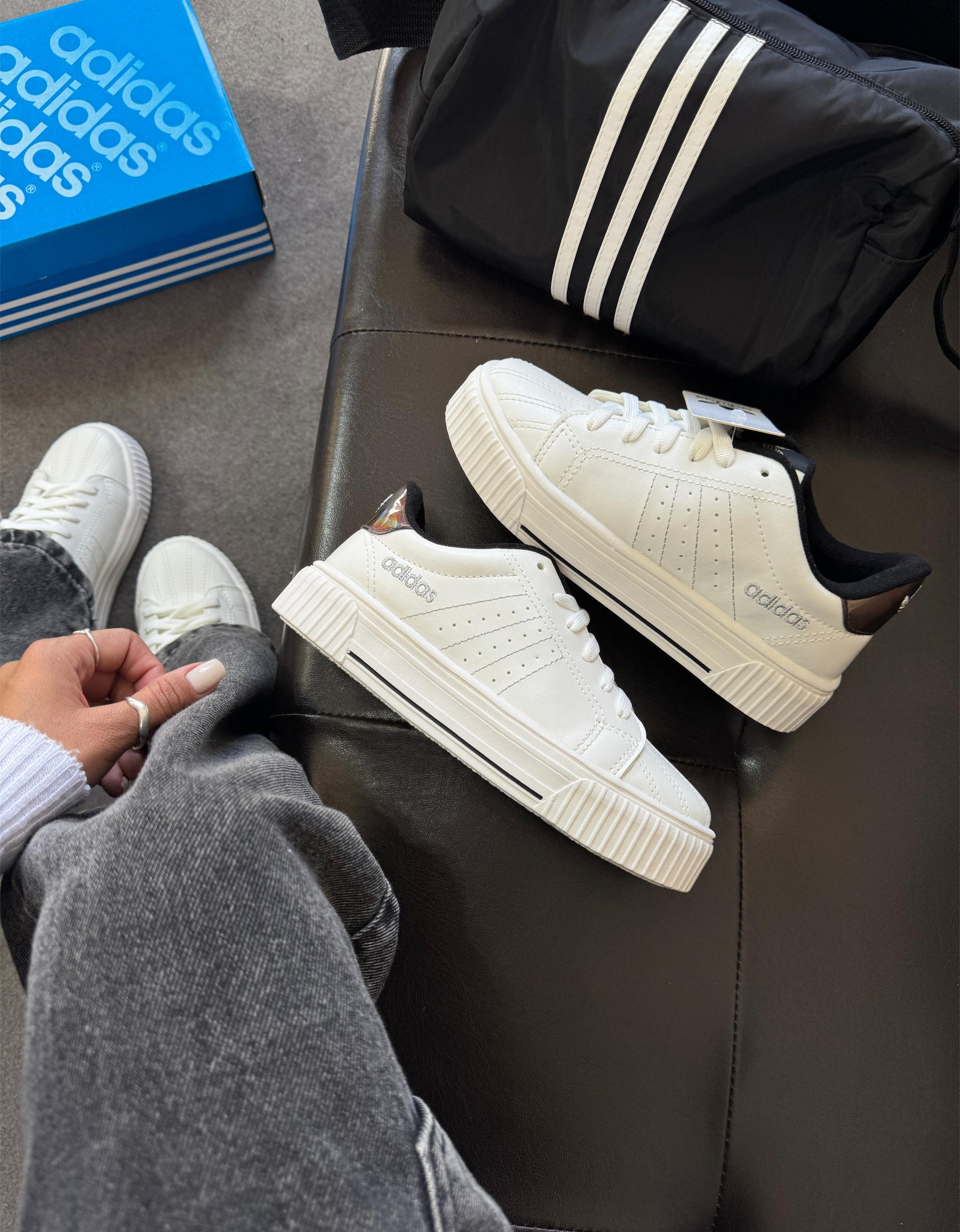 Tênis Adidas Plataforma Lurex | Premium