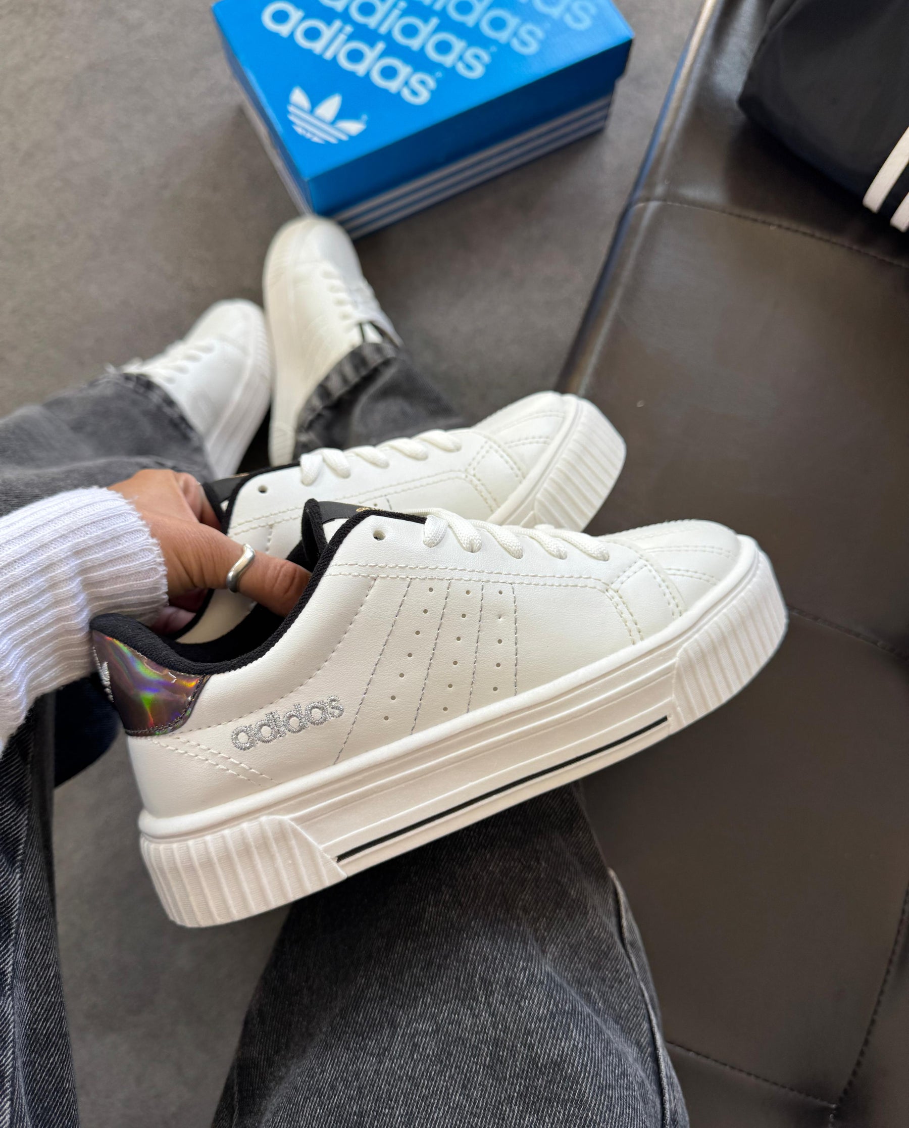 Tênis Adidas Plataforma Lurex | Premium