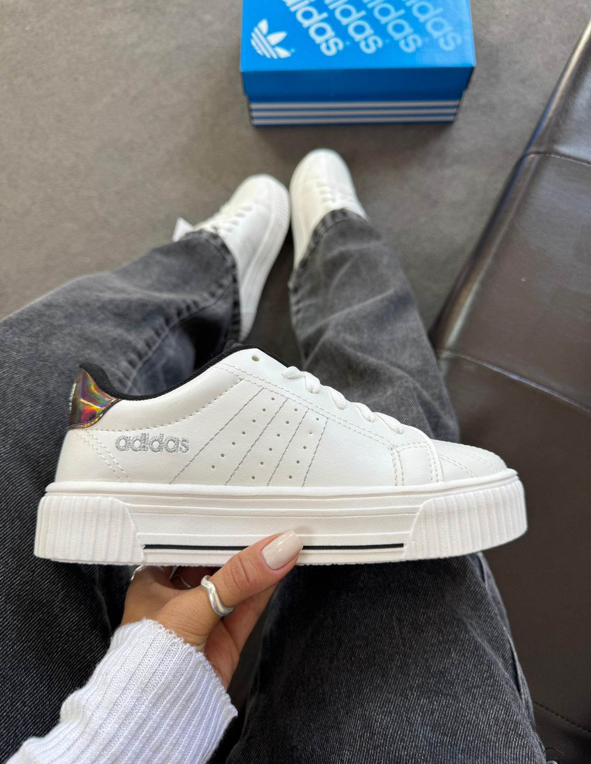 Tênis Adidas Plataforma Lurex | Premium